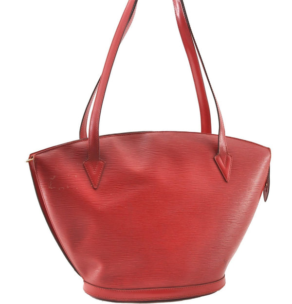 Auth Louis Vuitton Epi Saint Jacques Shopping Shoulder Bag Red M52267 LV K4921