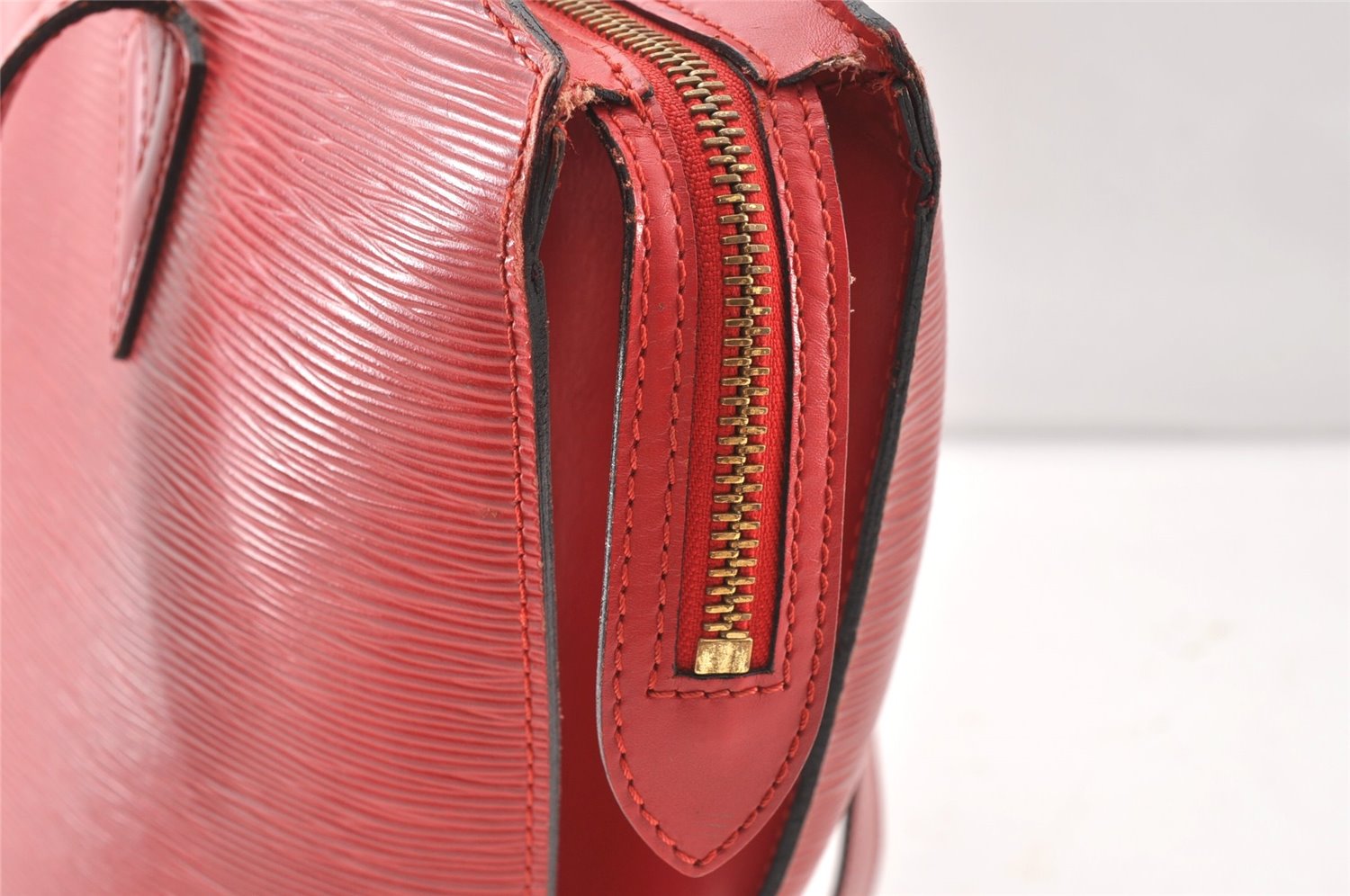 Auth Louis Vuitton Epi Saint Jacques Shopping Shoulder Bag Red M52267 LV K4921