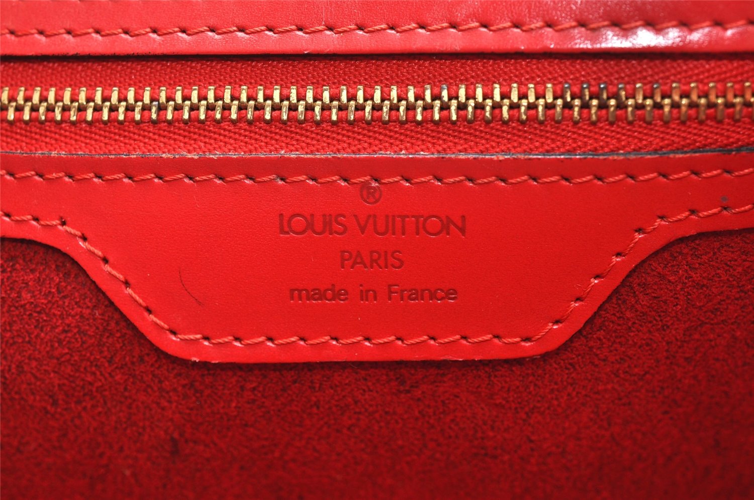 Auth Louis Vuitton Epi Saint Jacques Shopping Shoulder Bag Red M52267 LV K4921
