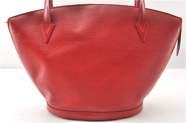 Auth Louis Vuitton Epi Saint Jacques Shopping Shoulder Bag Red M52267 LV K4921