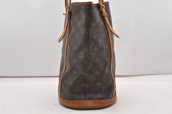 Authentic Louis Vuitton Monogram Bucket GM Shoulder Tote Bag M42236 Junk K4922