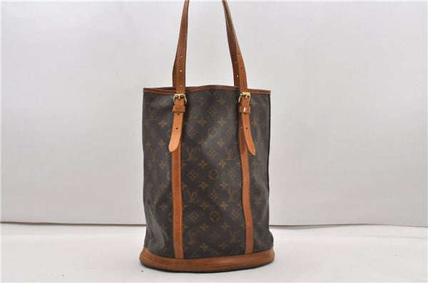Authentic Louis Vuitton Monogram Bucket GM Shoulder Tote Bag M42236 Junk K4922