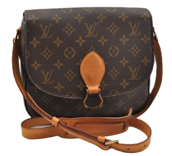 Authentic Louis Vuitton Monogram Saint Cloud GM M51242 Shoulder Cross Bag K4923