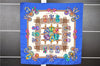 Authentic HERMES Carre 90 Scarf "LES RUMANS DU CHEVAL" Silk Blue K4926