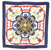 Authentic HERMES Carre 90 Scarf "Eperon d'or" Silk Navy K4927