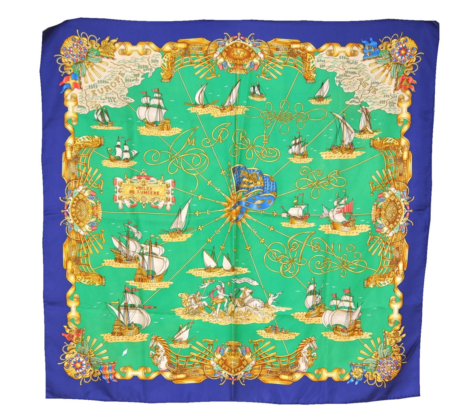 Authentic HERMES Carre 90 Scarf 