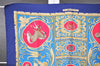 Authentic HERMES Carre 90 Scarf "La Presentation" Silk Blue K4929