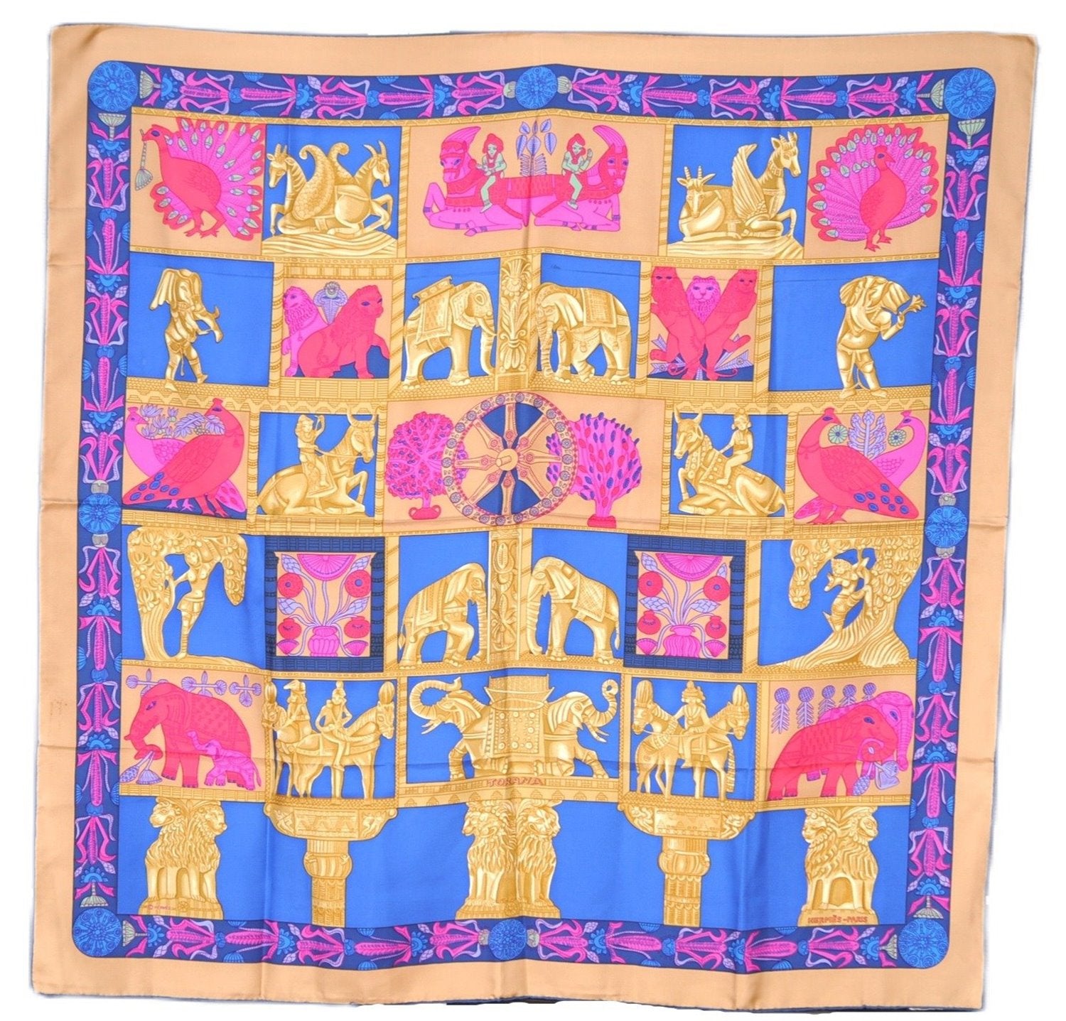 Authentic HERMES Carre 90 Scarf 