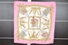 Authentic HERMES Carre 90 Scarf "GRAND UNIFORME" Silk Pink K4931