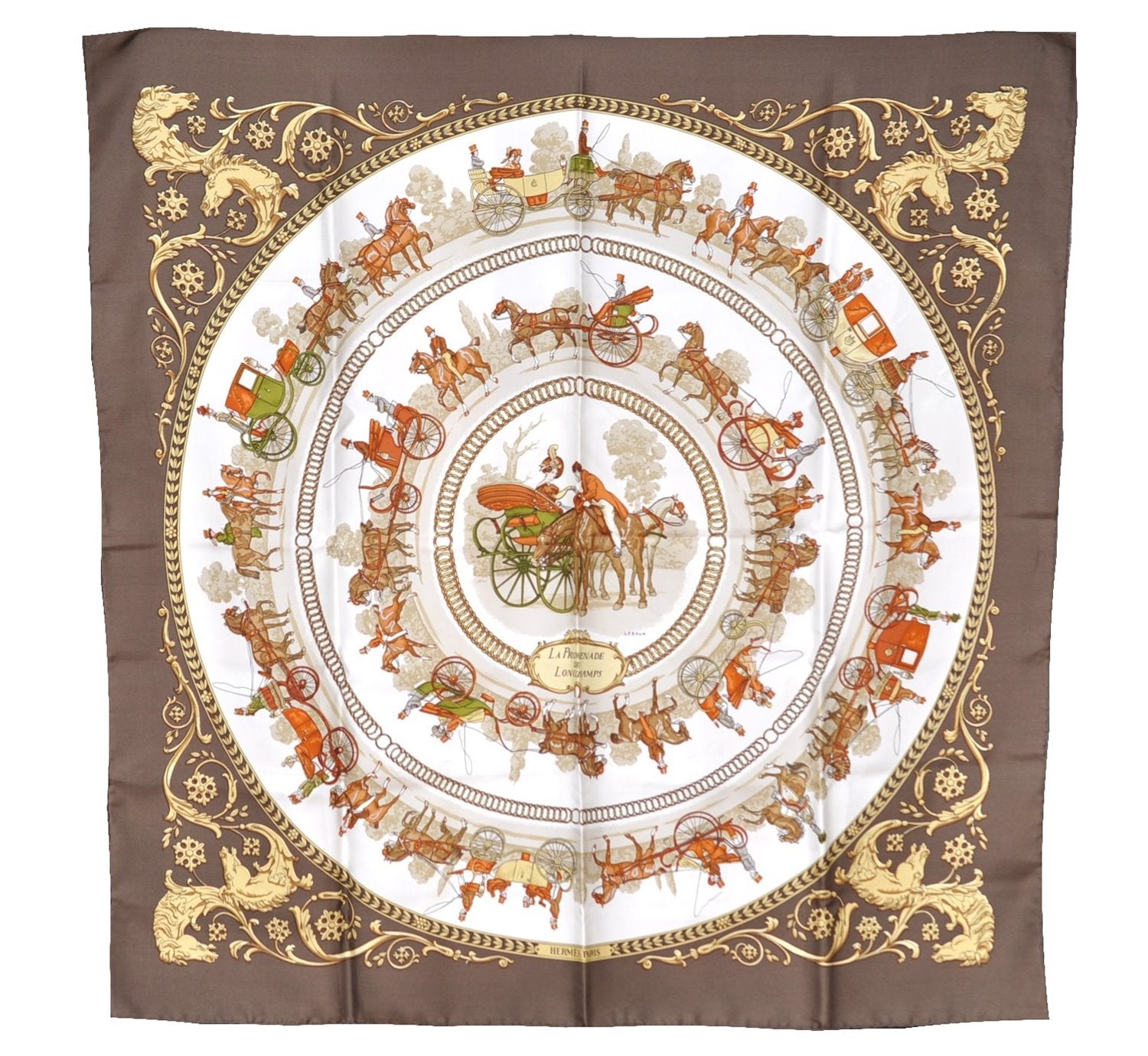 Authentic HERMES Carre 90 Scarf 