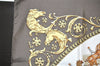 Authentic HERMES Carre 90 Scarf "LA Promenade De Longchamps" Silk Brown K4934