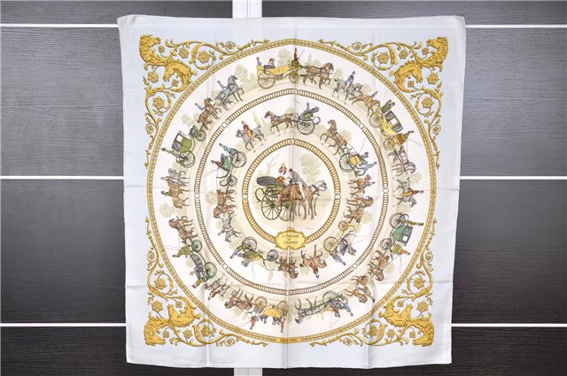 Auth HERMES Carre 90 Scarf 