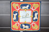 Authentic HERMES Carre 90 Scarf "GRAND APPARAT" Silk Navy K4944