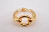 Authentic HERMES Scarf Ring Moris Circle Design Gold K4949