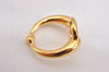 Authentic HERMES Scarf Ring Moris Circle Design Gold K4949