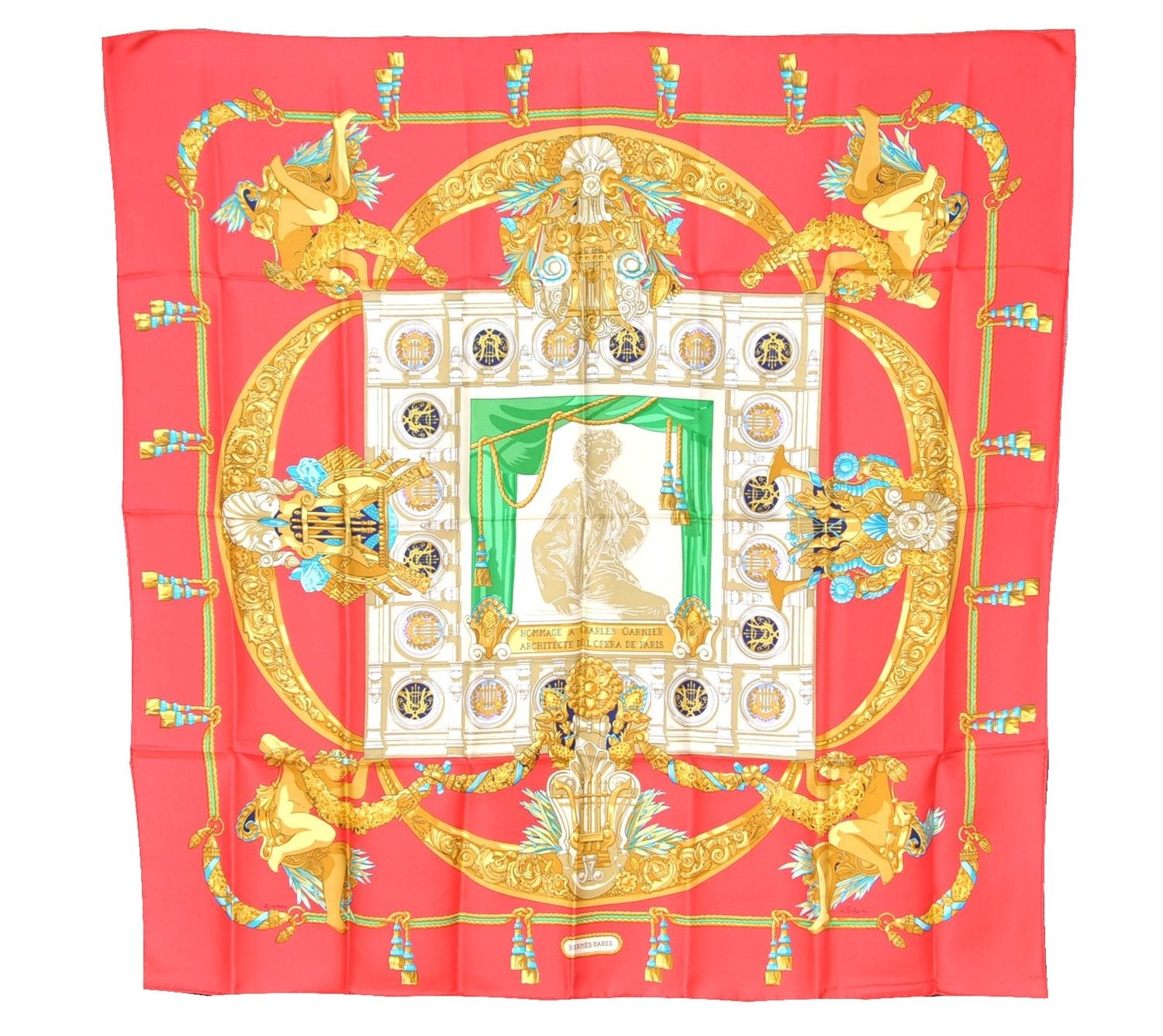 Authentic HERMES Carre 90 Scarf 