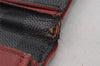 Auth Louis Vuitton Damier Graphite Portefeuille Brazza Wallet Bordeaux K4952