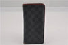 Auth Louis Vuitton Damier Graphite Portefeuille Brazza Wallet Bordeaux K4952