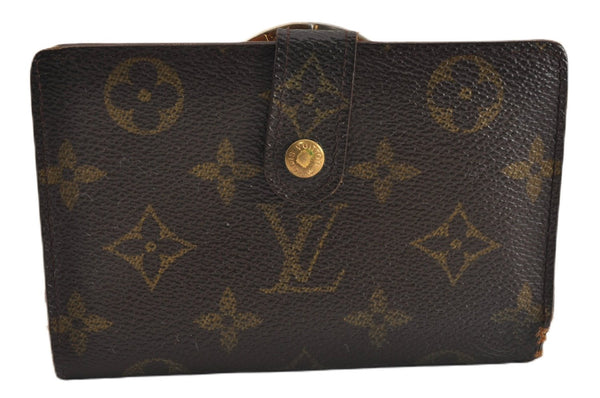 Auth Louis Vuitton Monogram Porte Monnaie Billets Viennois M61663 Wallet K4953