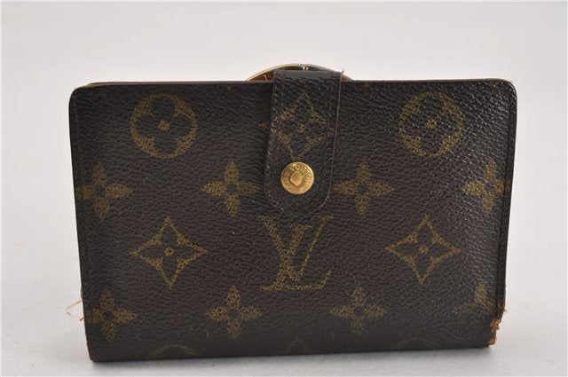 Auth Louis Vuitton Monogram Porte Monnaie Billets Viennois M61663 Wallet K4953