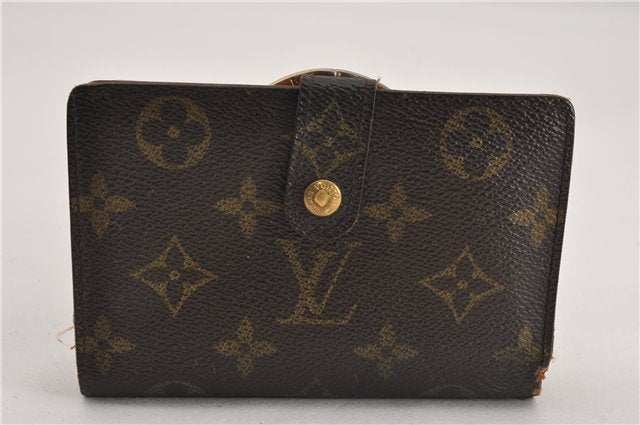 Auth Louis Vuitton Monogram Porte Monnaie Billets Viennois M61663 Wallet K4953