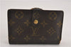 Auth Louis Vuitton Monogram Porte Monnaie Billets Viennois M61663 Wallet K4953