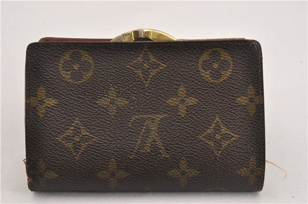 Auth Louis Vuitton Monogram Porte Monnaie Billets Viennois M61663 Wallet K4953