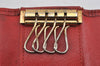 Authentic Louis Vuitton Epi Multicles 4 Key Case Red M63827 LV K4955