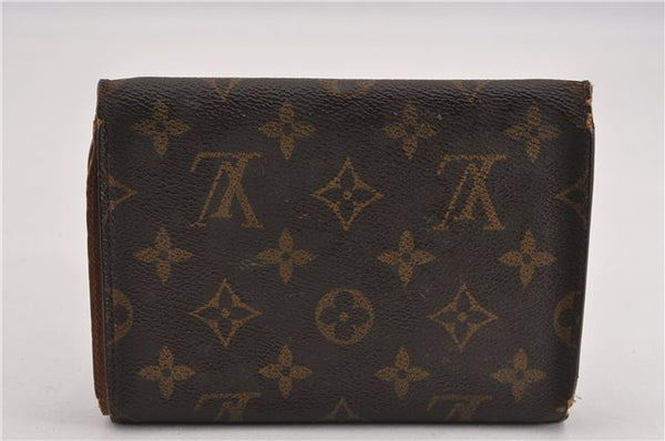 Authentic Louis Vuitton Monogram Porte Tresor Etui Papier Wallet M61202 LV K4957