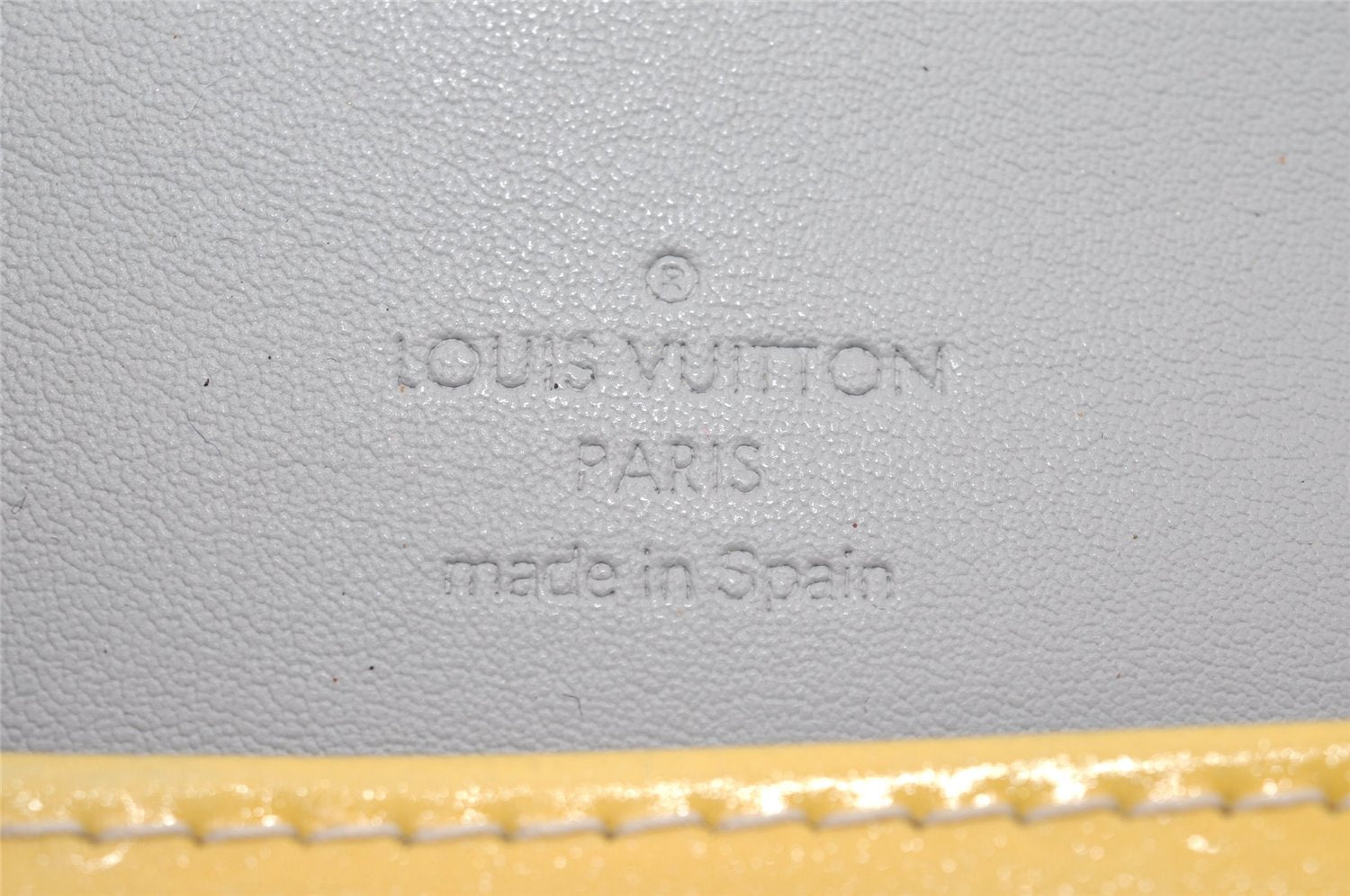 Authentic Louis Vuitton Vernis Thompson Street Shoulder Bag M91069 Yellow K4960