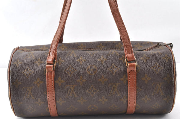 Authentic Louis Vuitton Monogram Papillon 30 Hand Bag Old Model LV Junk K4962