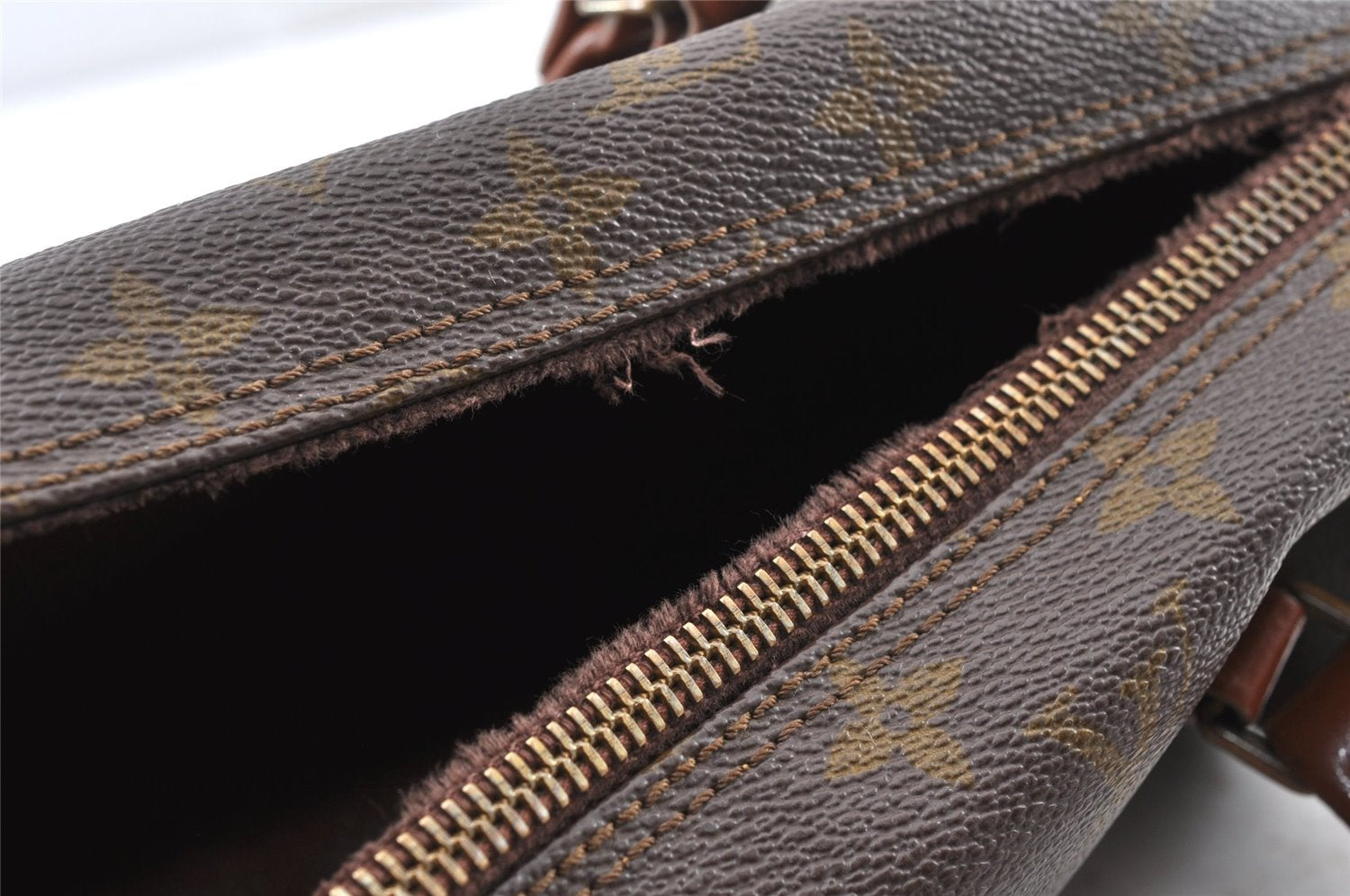 Authentic Louis Vuitton Monogram Papillon 30 Hand Bag Old Model LV Junk K4962