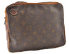 Authentic Louis Vuitton Monogram Pochette Sport Clutch Bag Old Model Junk K4963
