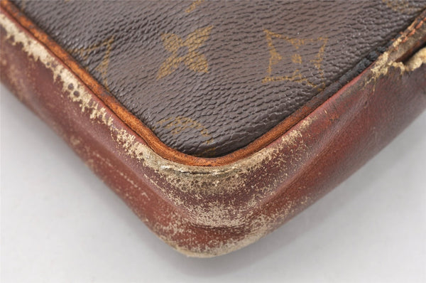 Authentic Louis Vuitton Monogram Pochette Sport Clutch Bag Old Model Junk K4963