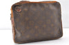 Authentic Louis Vuitton Monogram Pochette Sport Clutch Bag Old Model Junk K4963