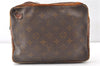Authentic Louis Vuitton Monogram Pochette Sport Clutch Bag Old Model Junk K4963