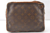 Authentic Louis Vuitton Monogram Pochette Sport Clutch Bag Old Model Junk K4963