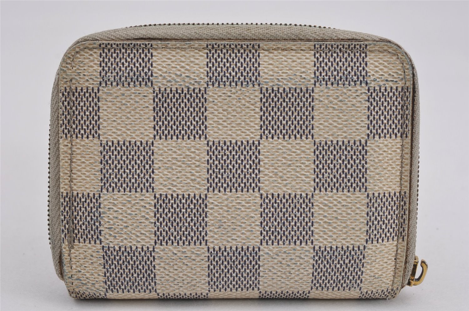 Authentic Louis Vuitton Damier Azur Zippy Coin Purse Wallet N63069 LV Junk K4964