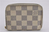 Authentic Louis Vuitton Damier Azur Zippy Coin Purse Wallet N63069 LV Junk K4964