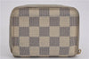 Authentic Louis Vuitton Damier Azur Zippy Coin Purse Wallet N63069 LV Junk K4964