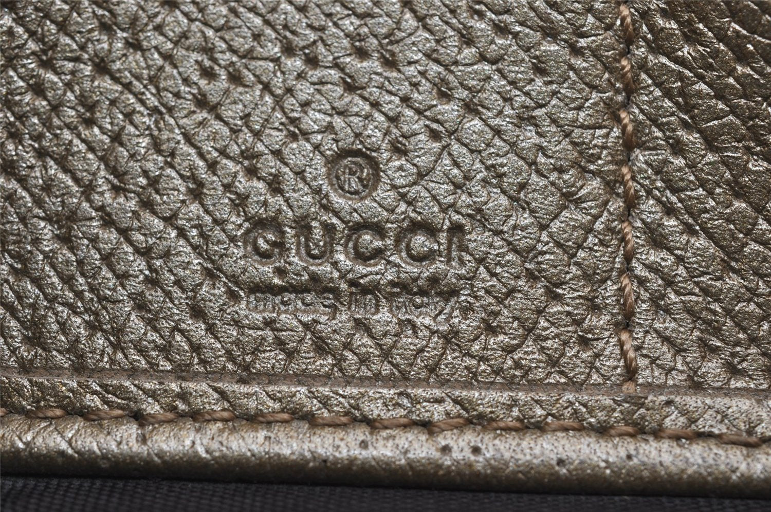 Authentic GUCCI Round Zip Long Wallet Purse GG Canvas Leather 323397 Brown K4965