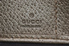 Authentic GUCCI Round Zip Long Wallet Purse GG Canvas Leather 323397 Brown K4965