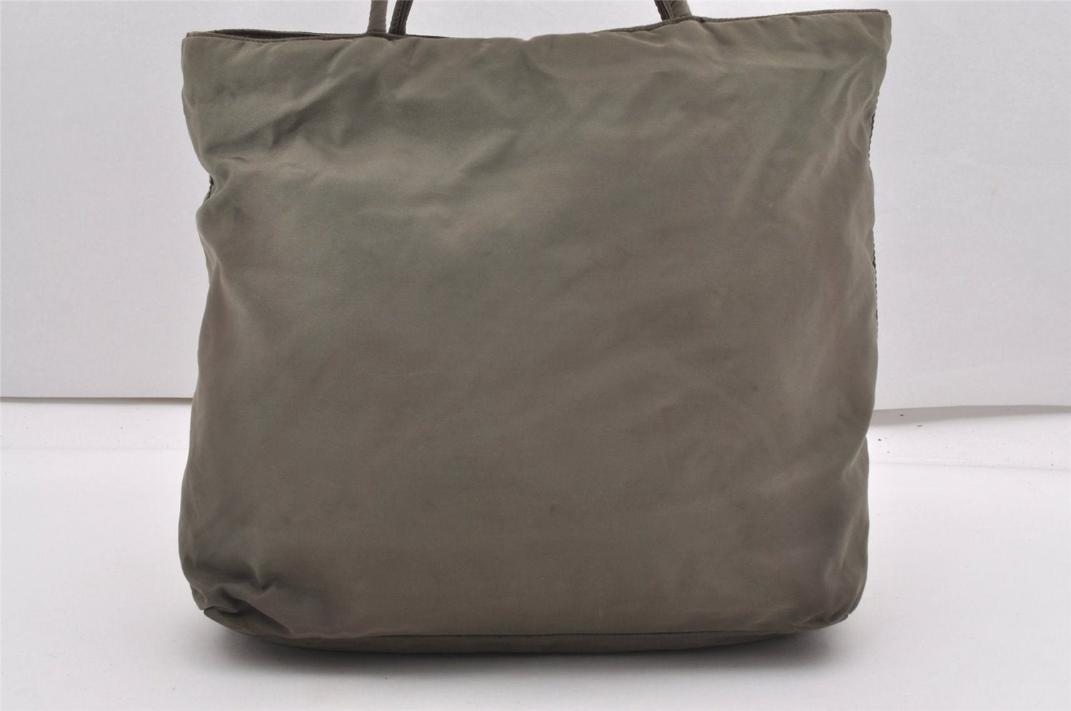 Authentic PRADA Vintage Nylon Tessuto Shoulder Tote Bag Green K4968