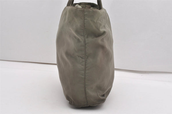 Authentic PRADA Vintage Nylon Tessuto Shoulder Tote Bag Green K4968