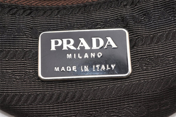 Authentic PRADA Vintage Nylon Tessuto Shoulder Tote Bag Green K4968