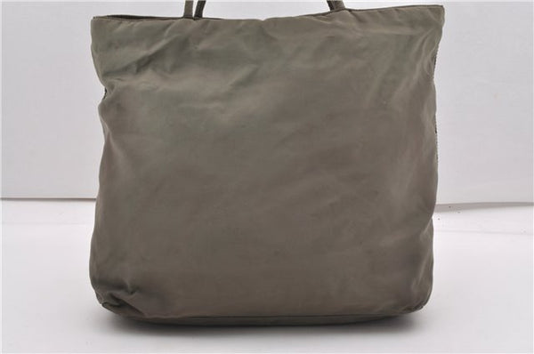 Authentic PRADA Vintage Nylon Tessuto Shoulder Tote Bag Green K4968