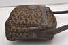 Authentic CELINE C Horse Carriage Shoulder Cross Bag Canvas Leather Brown K4969