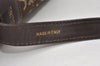 Authentic CELINE C Horse Carriage Shoulder Cross Bag Canvas Leather Brown K4969