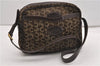 Authentic CELINE C Horse Carriage Shoulder Cross Bag Canvas Leather Brown K4969