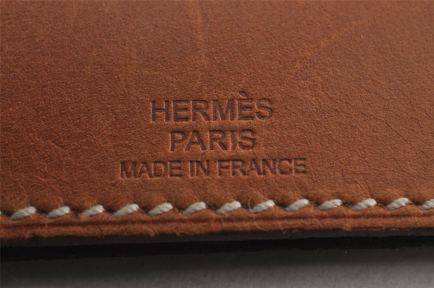 Authentic HERMES Vintage Lamp de Poche Pocket Light Leather Brown K4974